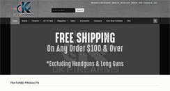 Desktop Screenshot of dkfirearms.com